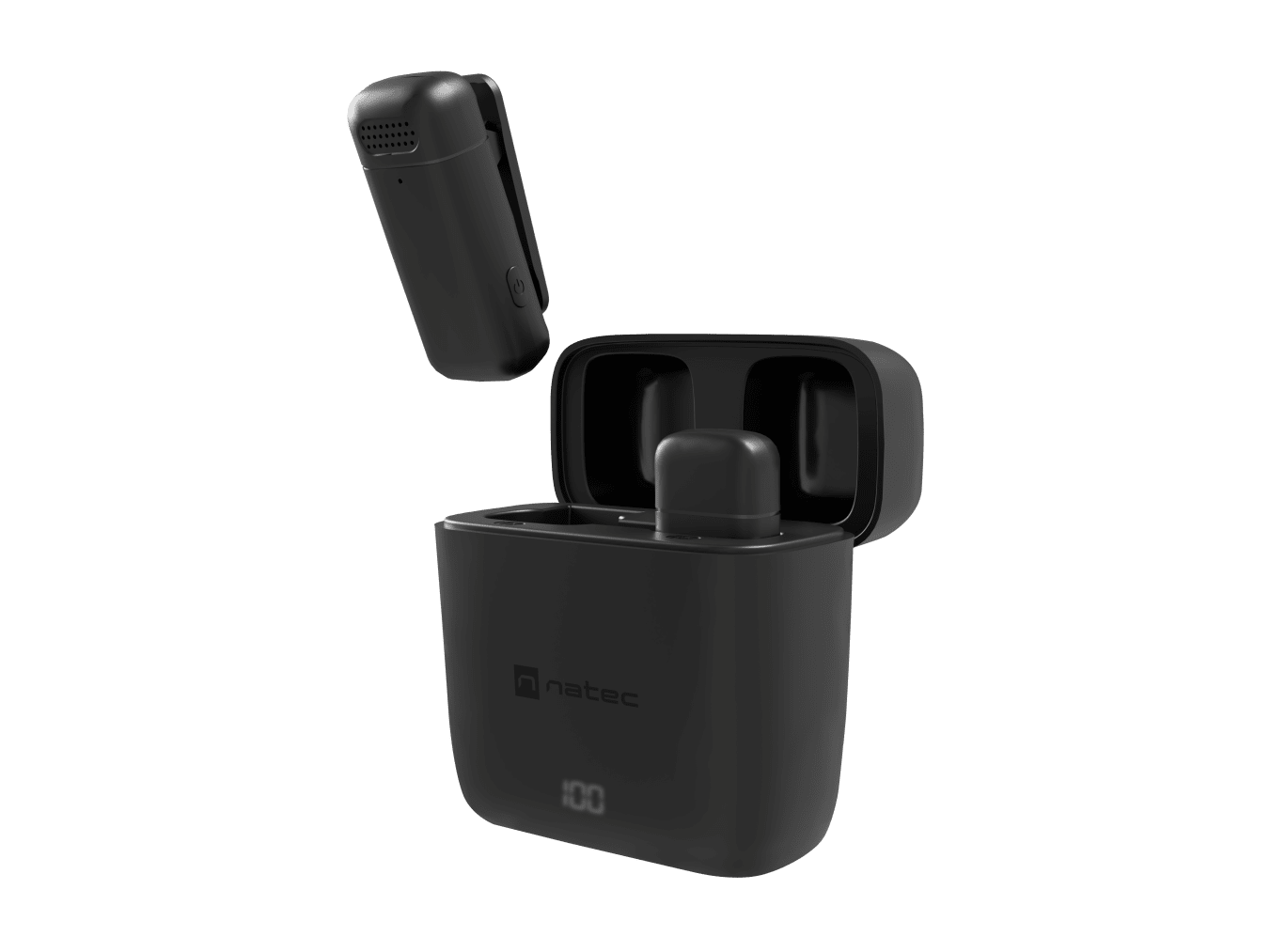 Natec Microphone | NMI-2255 | Hopper | Built-in microphone | Wireless | Black - Image 5