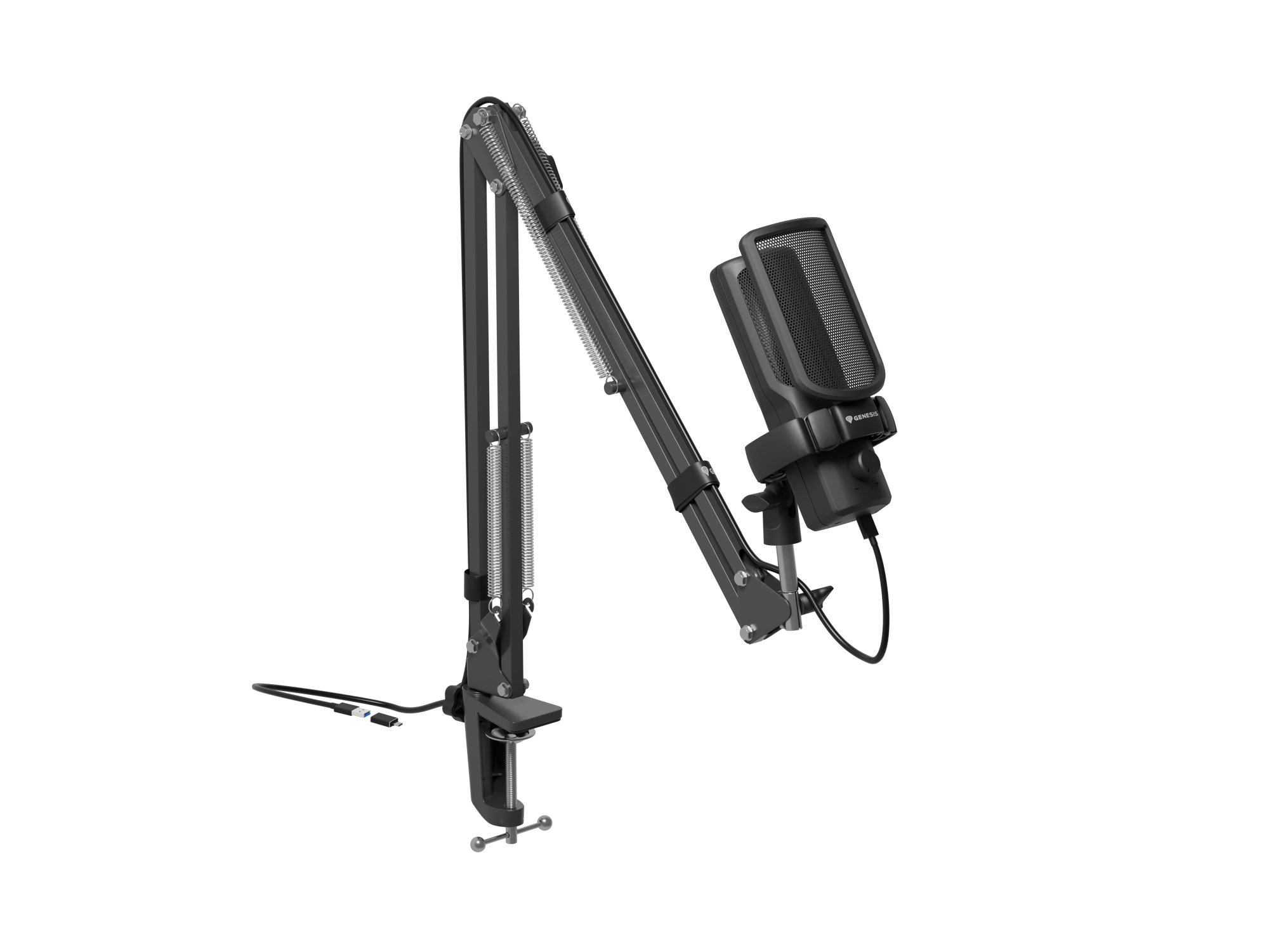 Natec | Microphone | GENESIS Radium 251 | Built-in microphone | USB Type-C | Black - Image 2