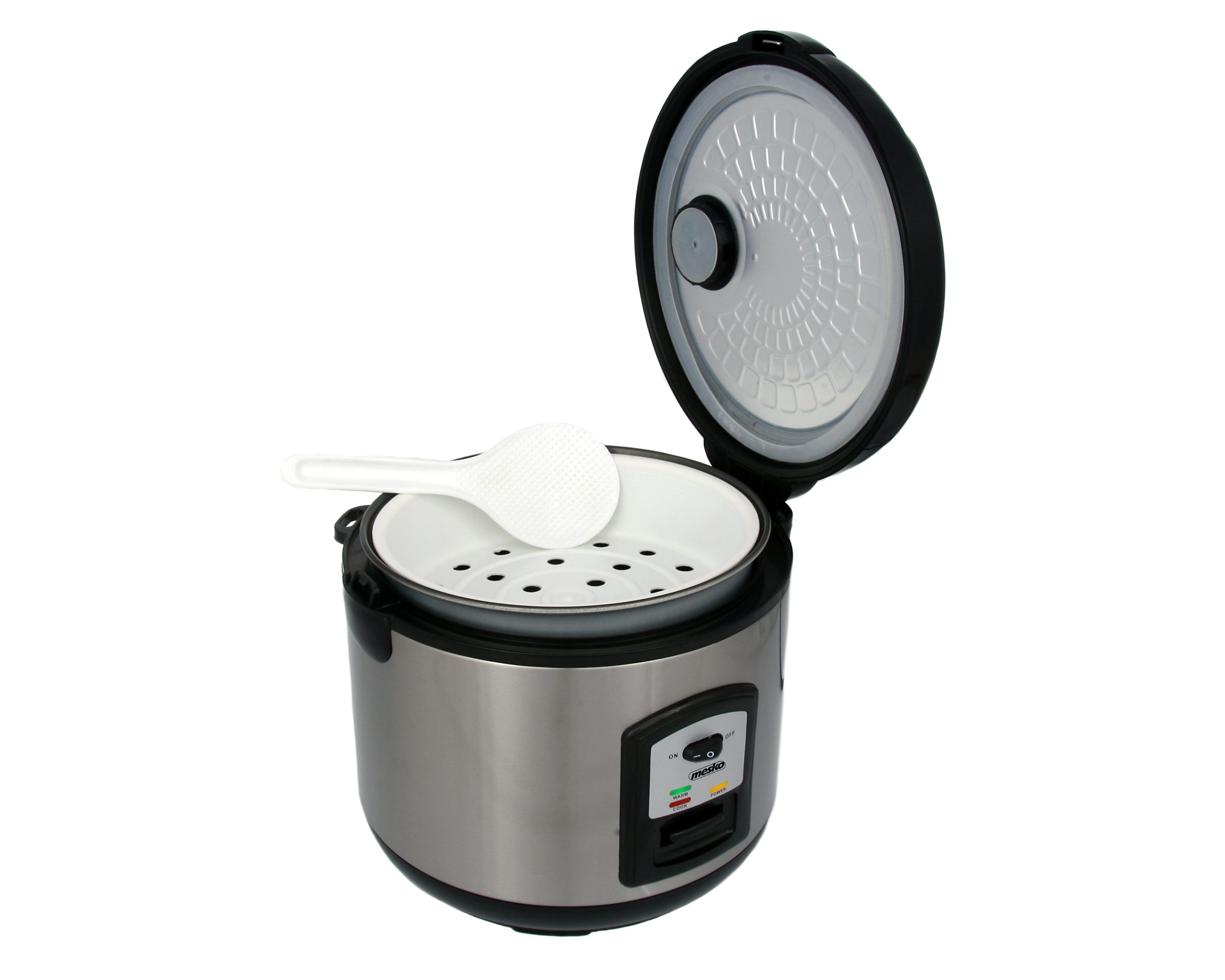 Mesko | Rice cooker | MS 6411 | 1000 W | 1.5 L | Black/Stainless steel - Image 5