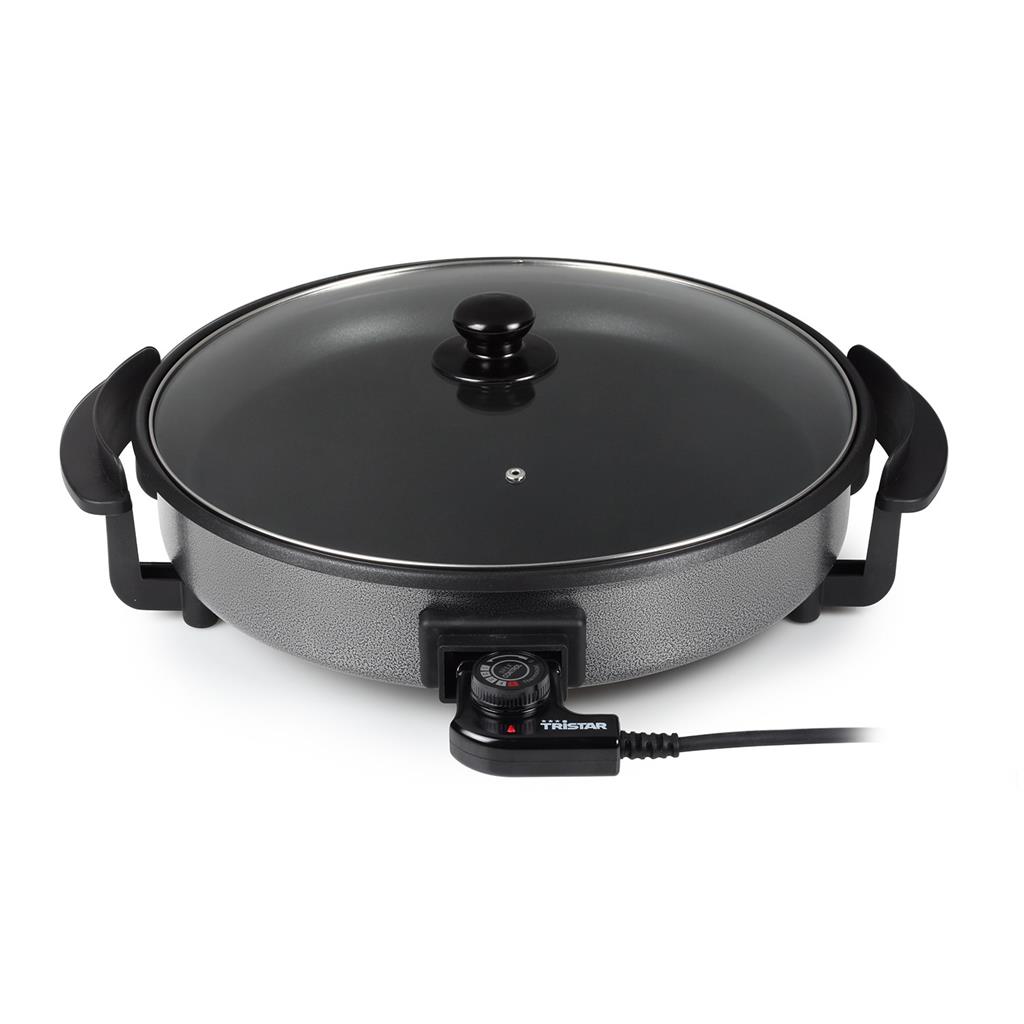 Tristar | Multifunctional grill pan | PZ-2964 | Diameter 40 cm | Grill | 1500 W | Lid included | Fixed handle | Black - Image 3