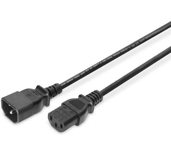 Digitus | Power Cord extension cable C13 - C14, | AK-440201-018-S | Black