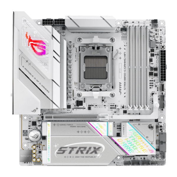 Asus ROG STRIX B850-G GAMING WIFI | Processor family AMD | Processor socket AM5 | DDR5 | Supported hard disk drive interfaces SATA, M.2 | Number of SATA connectors 2