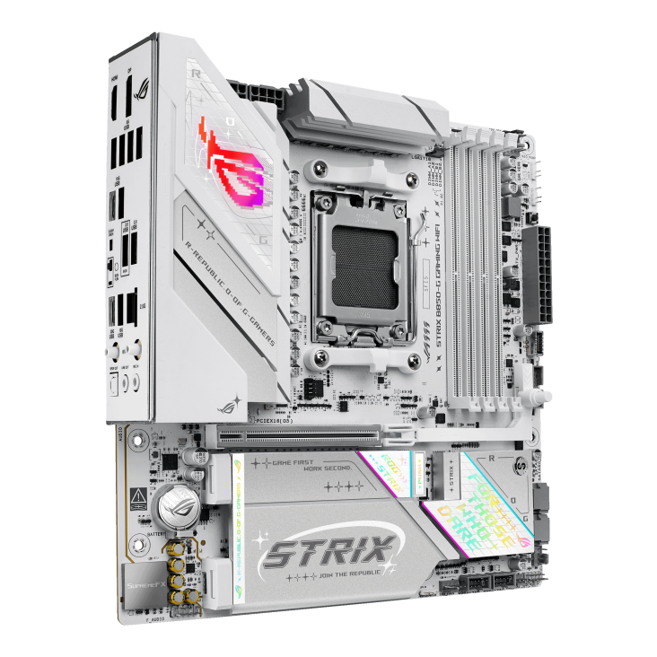 Asus ROG STRIX B850-G GAMING WIFI | Processor family AMD | Processor socket AM5 | DDR5 | Supported hard disk drive interfaces SATA, M.2 | Number of SATA connectors 2 - Image 4