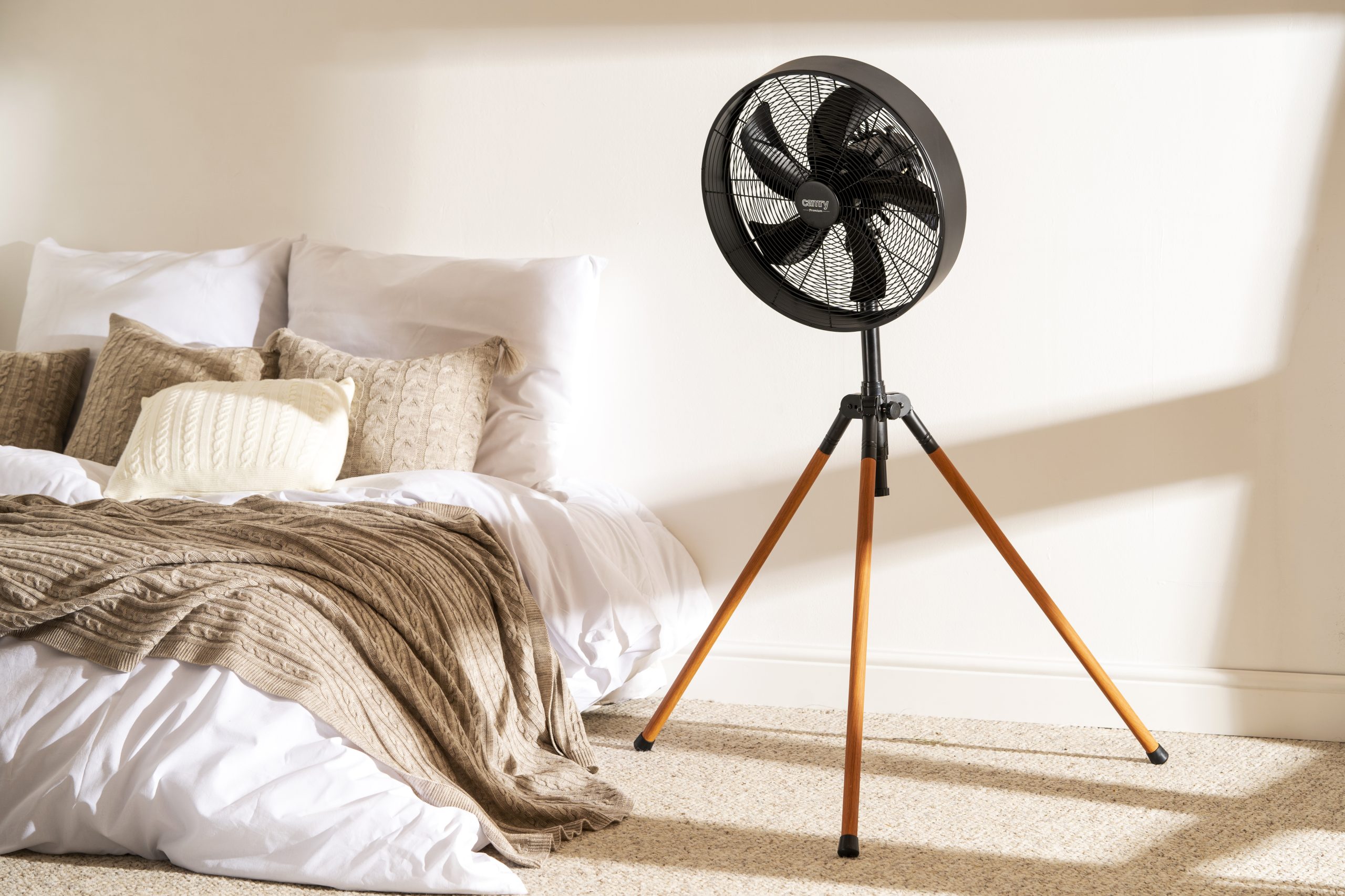 Camry | Fan | CR 7329 | Tripod Loft fan | Black | Diameter 40 cm | Number of speeds 3 | Oscillation | 100 W - Image 9