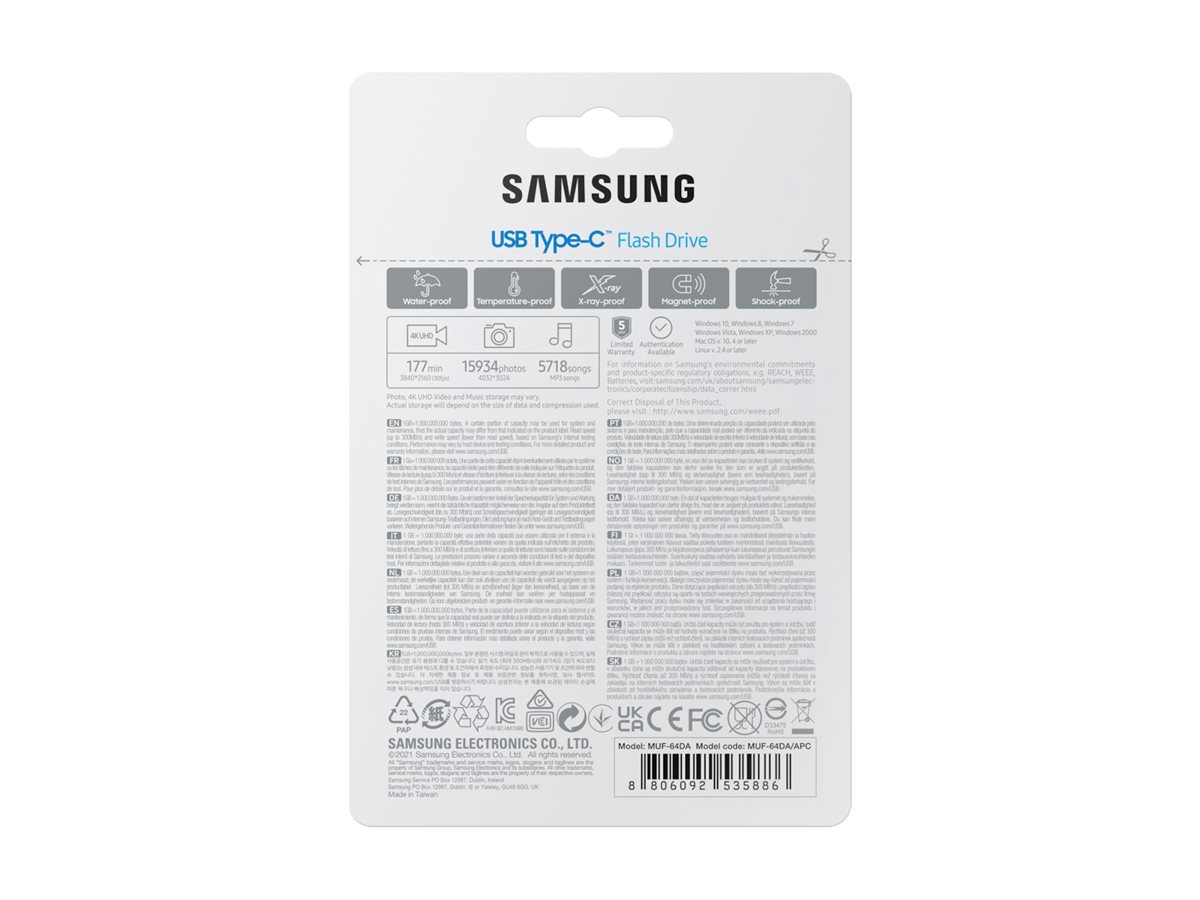 Samsung | USB Flash Drive | MUF-64DA/APC | 64 GB | USB 3.2 Gen 1 Type-C | Blue - Image 18
