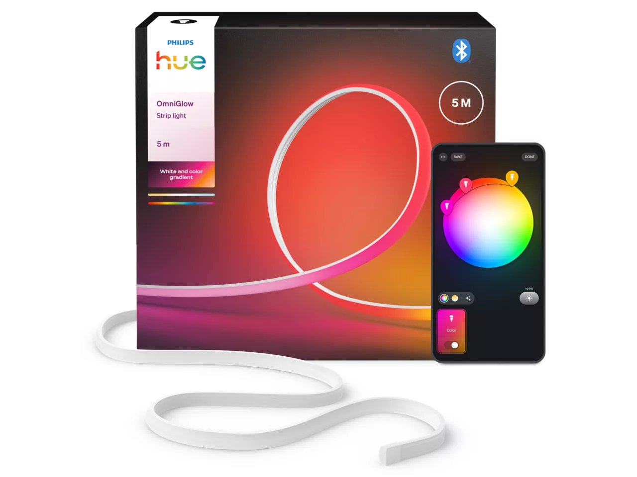 Philips Hue OmniGlow Lightstrip 5 m | 40 W | Bluetooth, Zigbee - Image 4