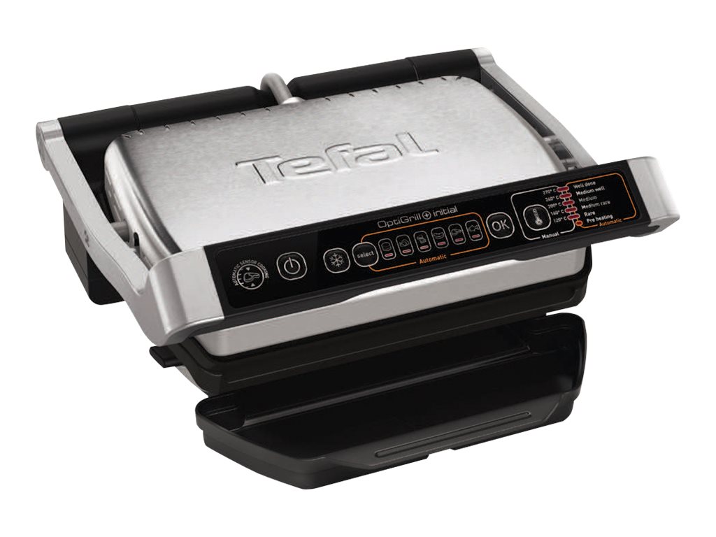 TEFAL | OptiGrill Initial | GC706D | Contact grill | 2000 W | Black/Stainless steel - Image 2