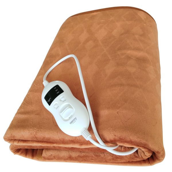 Camry | Electirc Heating Blanket with Timer | CR 7435 | Number of heating levels 8 | Number of persons 1 | Washable | Remote control | Super Soft Fleece/Polyester | 60 W