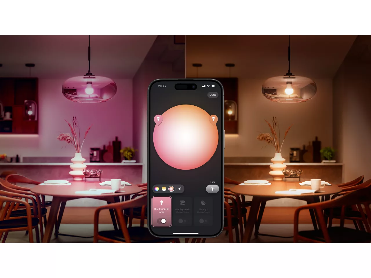 Philips Hue E WCA 806 A60 2kit SW EU | E27 | 8 W | 16 million colors, White and colored light - Image 5