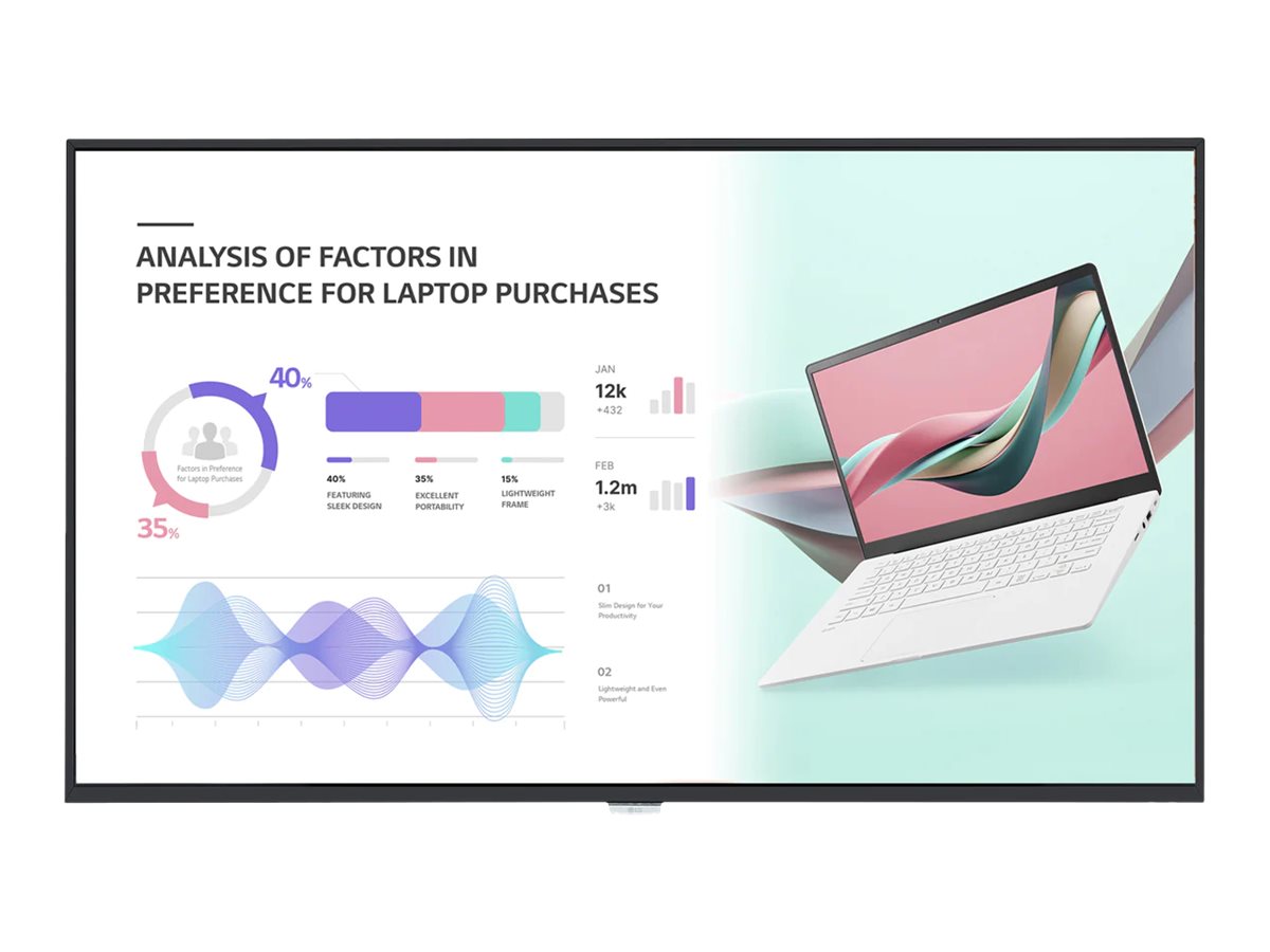 LG | 43UH5J-H | 43 " | Landscape/Portrait | 24/7 | WebOS | 500 cd/m² | 8 ms | 178 ° | 178 °