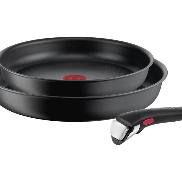 TEFAL | Frypan set | L7649253 Ingenio Ultimate | Frying | Diameter 24/28 cm | Suitable for induction hob | Removable handle | Black