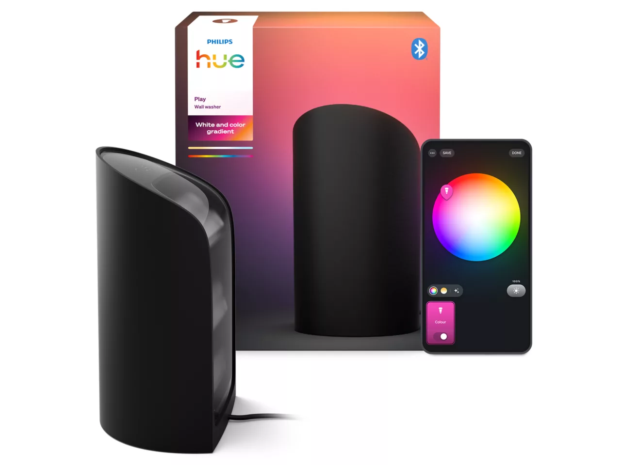 Philips Hue Play Wall Washer, Black, EU/UK, 1-pack|2000-6500 Hue White Colour Ambiance - Image 6