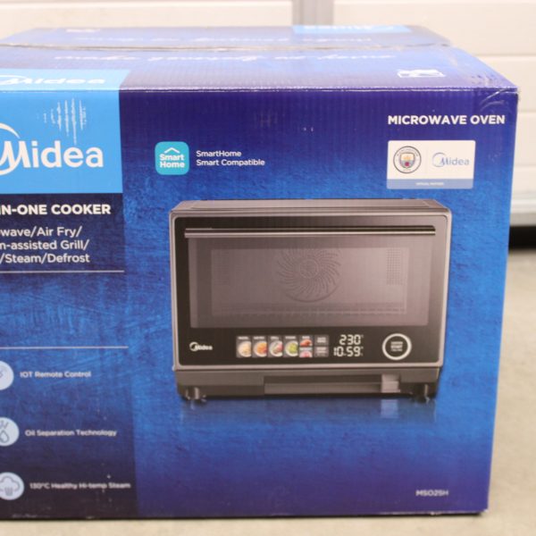 SALE OUT. Midea MSO25H Microwave oven with Grill, Airfry and Steam function, 25 L, Black | Midea Microwave oven | MSO25H | Free standing | 25 L | 1000 W | Convection | Grill | Black | DEMO