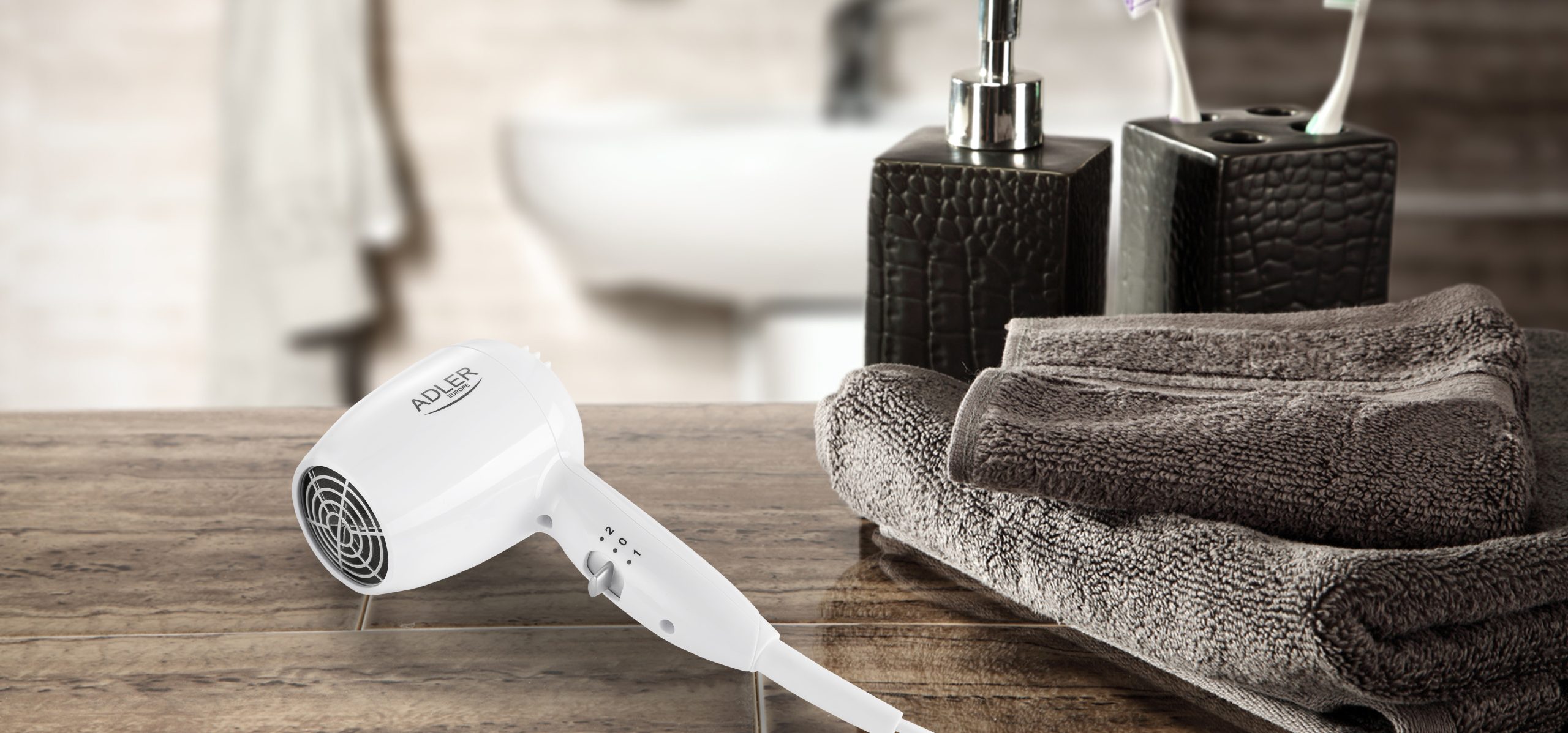 Adler | Hair dryer for hotel and swimming pool | AD 2252 | 1600 W | Number of temperature settings 2 | White - Image 5