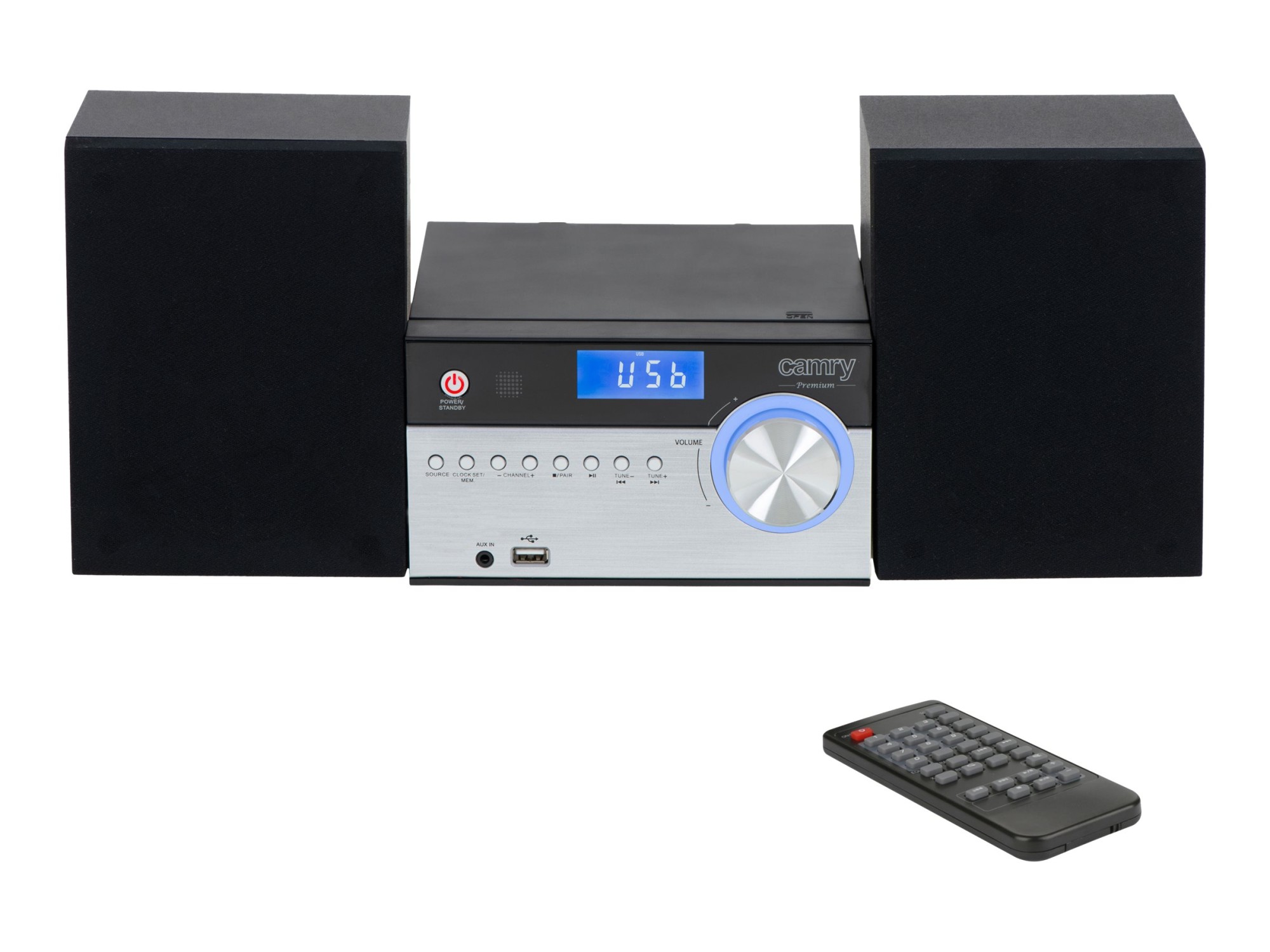 Camry | Mini Hi-Fi tower | CR 1173 | Bluetooth | 28 W | Speakers | FM/AM | USB connectivity - Image 2