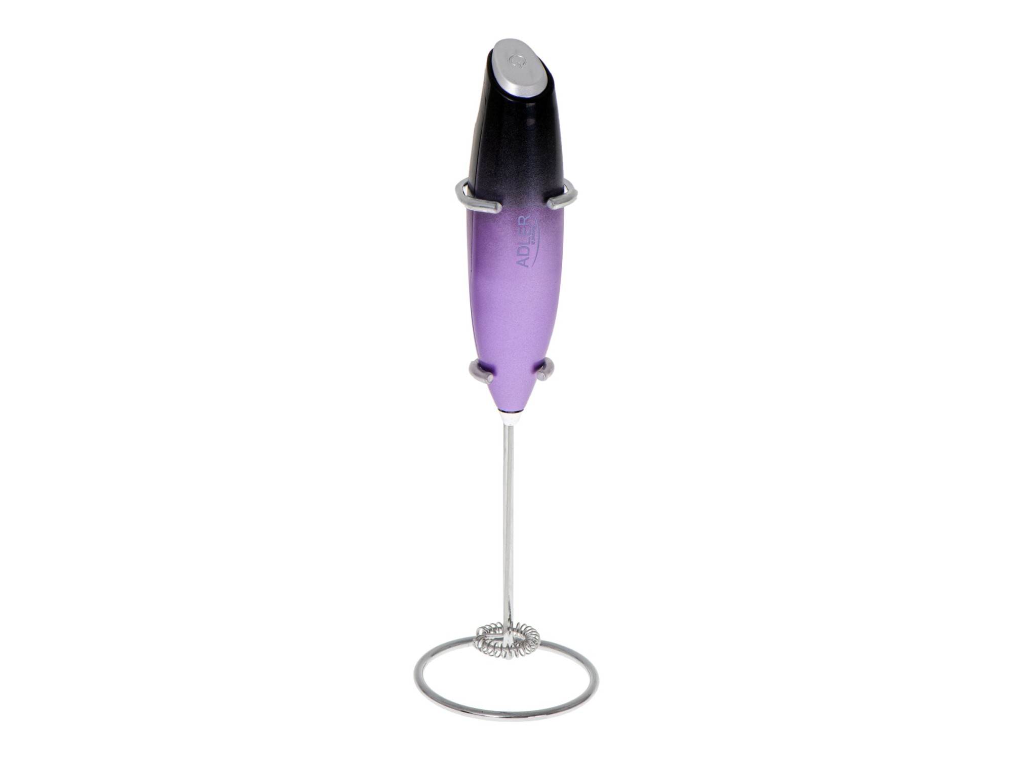 Adler | Milk frother with a stand | AD 4499 | Milk frother | Black/Purple - Image 2