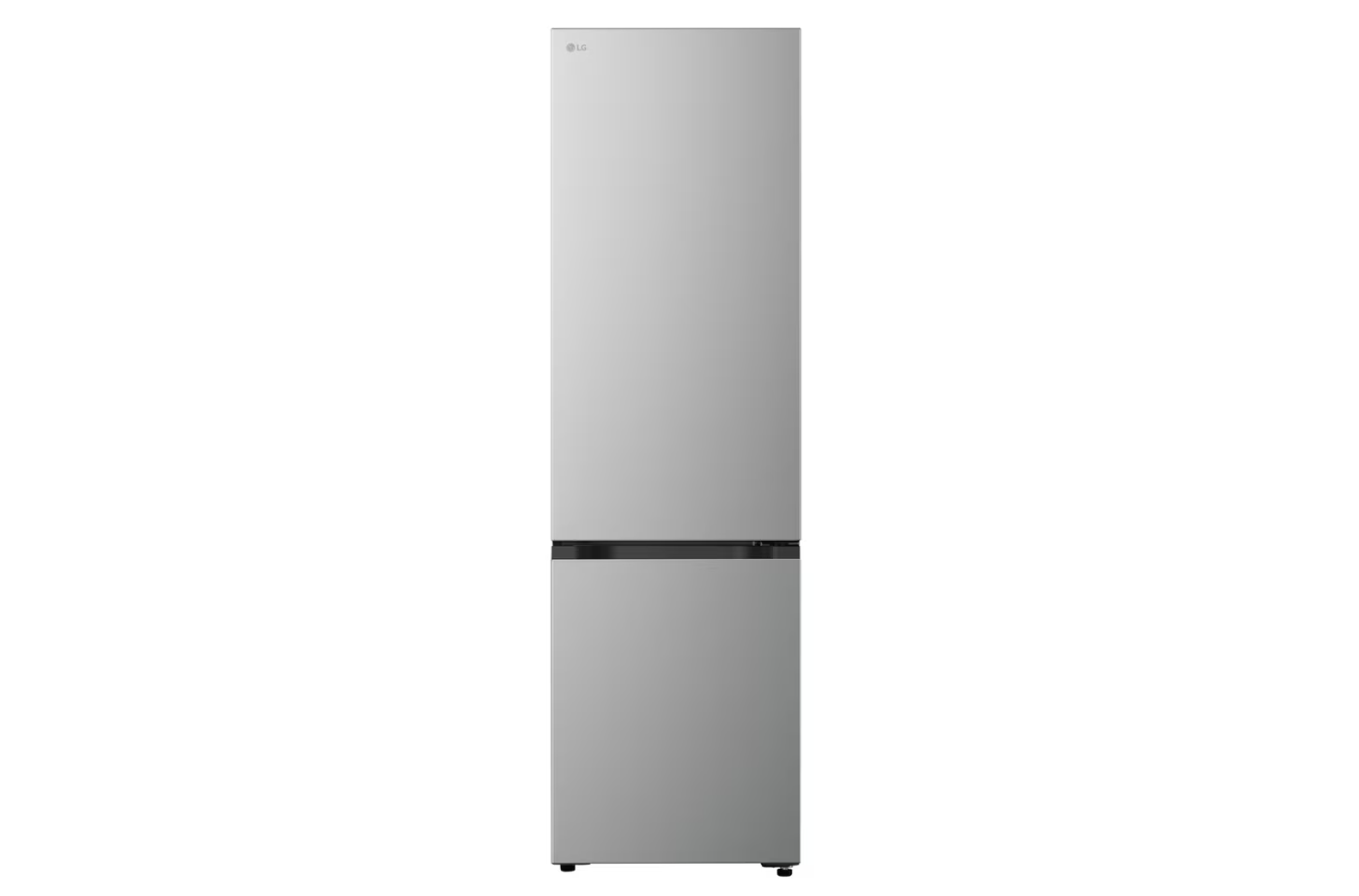 LG Refrigerator | GBBSJ10EPY | Energy efficiency class E | Free standing | Combi | Height 186 cm | No Frost system | Fridge net capacity 220 L | Freezer net capacity 113 L | Display | 35 dB | Prime Silver