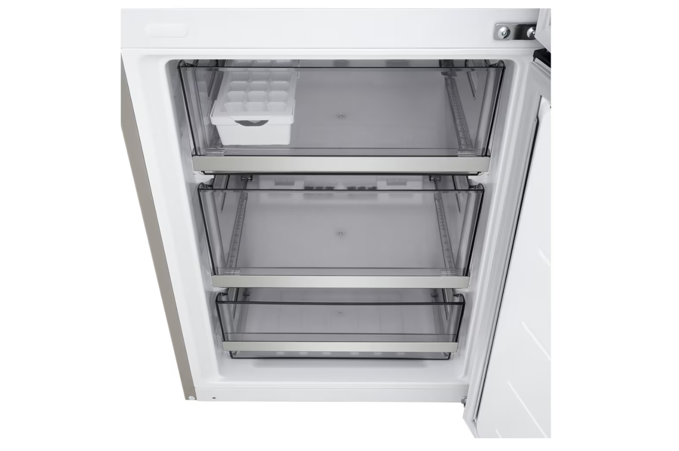 LG Refrigerator | GBBSJ10EPY | Energy efficiency class E | Free standing | Combi | Height 186 cm | No Frost system | Fridge net capacity 220 L | Freezer net capacity 113 L | Display | 35 dB | Prime Silver - Image 5