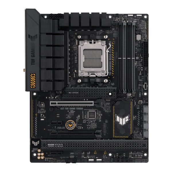 Asus | TUF GAMING B650-PLUS WIFI | Processor family AMD | Processor socket AM5 | DDR5 DIMM | Memory slots 4 | Supported hard disk drive interfaces SATA, M.2 | Number of SATA connectors 4 | Chipset AMD B650 | ATX