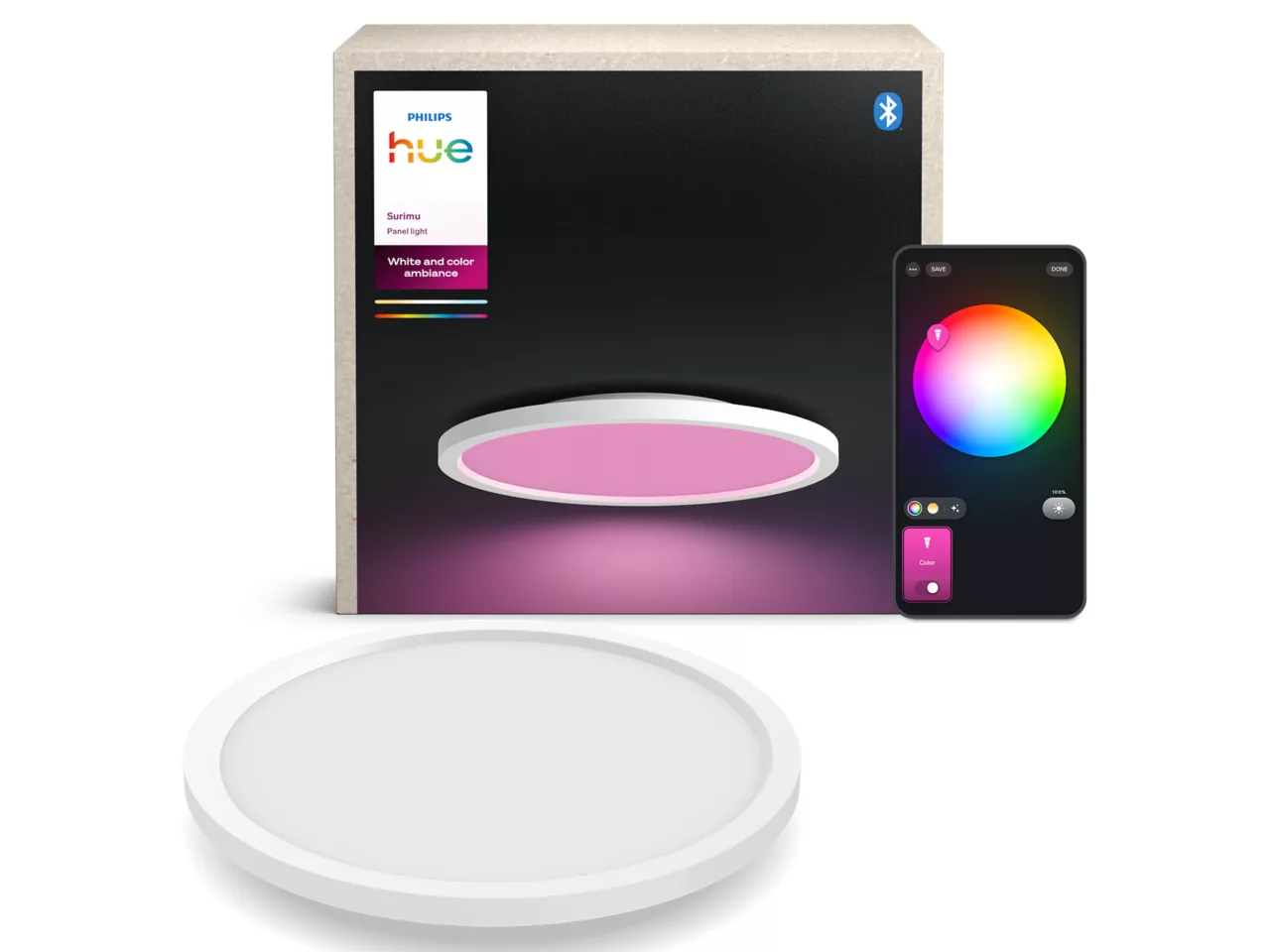 Philips Hue Surimu round panel light, 39.5 cm | Bluetooth, Zigbee - Image 4