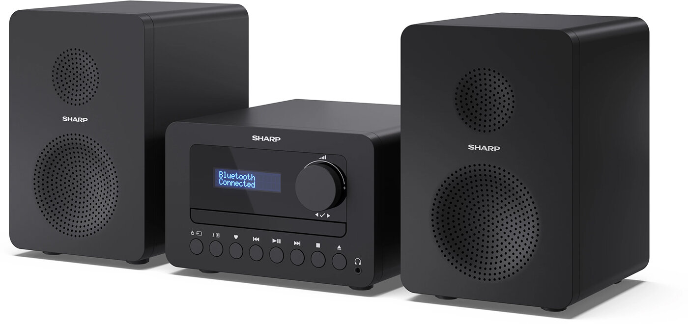 Sharp XL-B520D(BK) Tokyo Hi-Fi Micro System 2.0, FM/DAB/DAB+/USB, CD, Bluetooth 5.0, Aux-in, Black | Sharp | Tokyo Hi-Fi Micro System 2.0 | XL-B520D(BK) | Yes | Bluetooth | Black