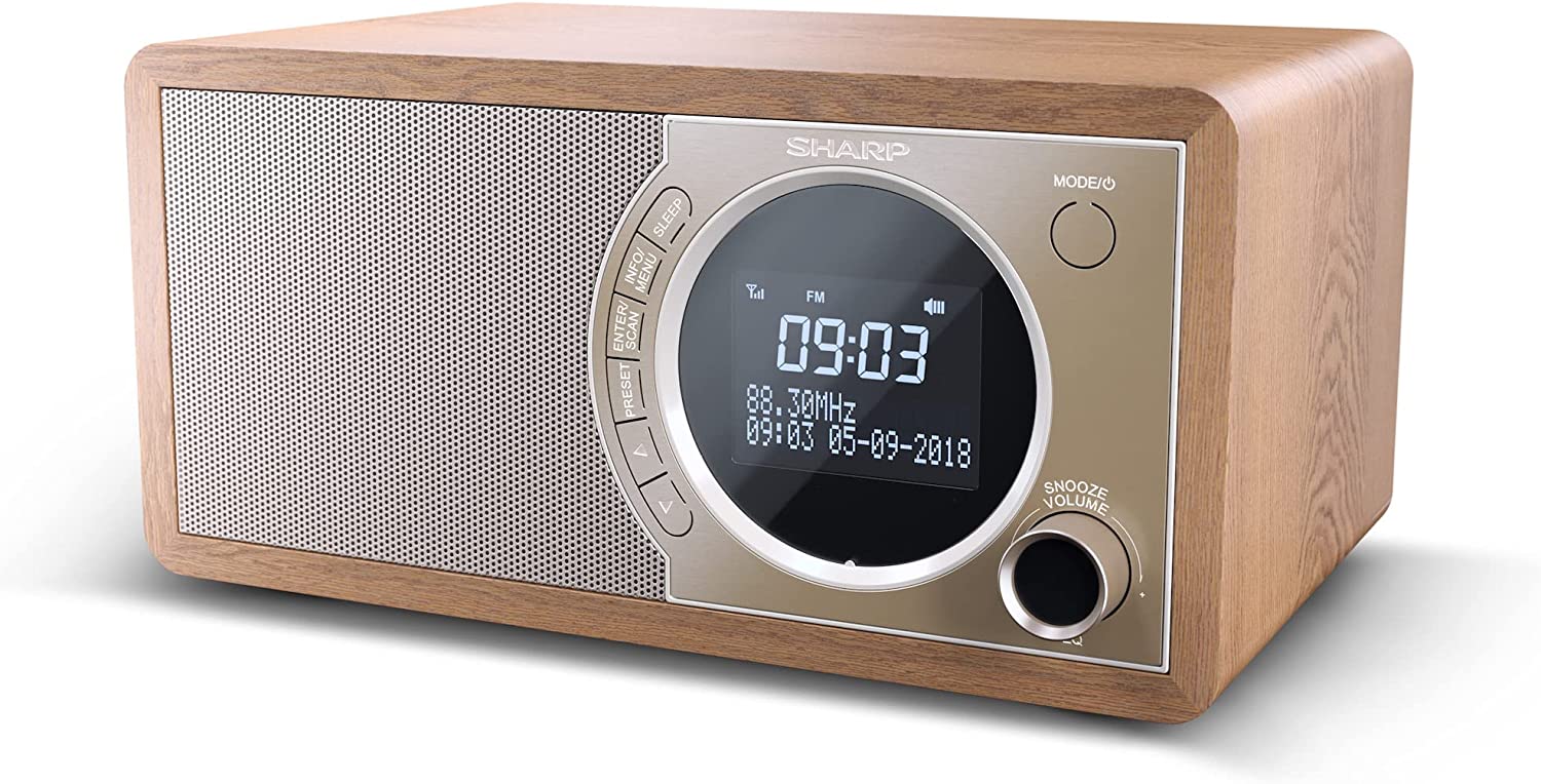 Sharp DR-450(BR) Digital Radio, FM/DAB/DAB+, Bluetooth 4.2, Alarm function, Brown | Sharp | Digital Radio | DR-450(BR) | Bluetooth | Brown - Image 3