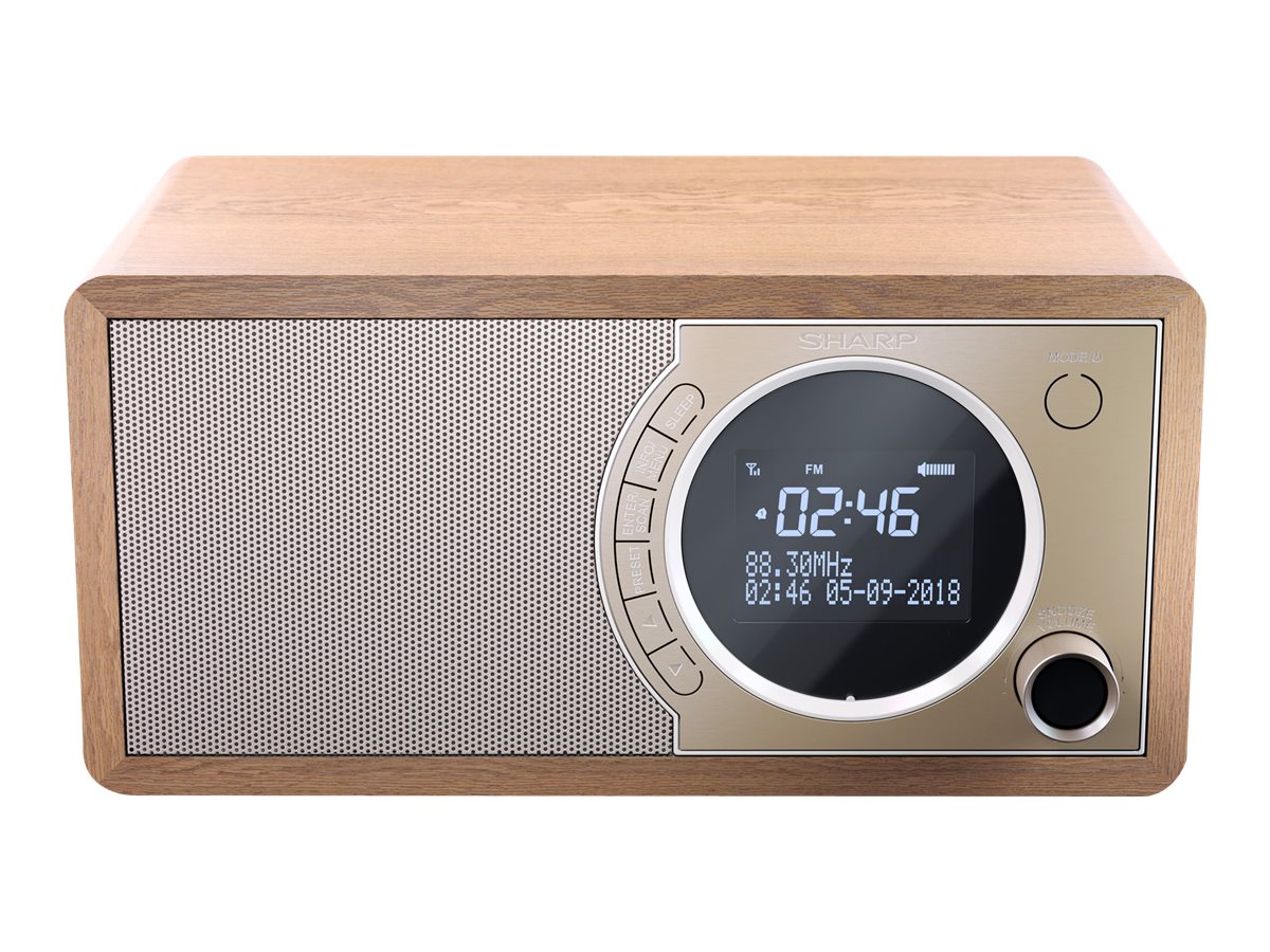 Sharp DR-450(BR) Digital Radio, FM/DAB/DAB+, Bluetooth 4.2, Alarm function, Brown | Sharp | Digital Radio | DR-450(BR) | Bluetooth | Brown - Image 6
