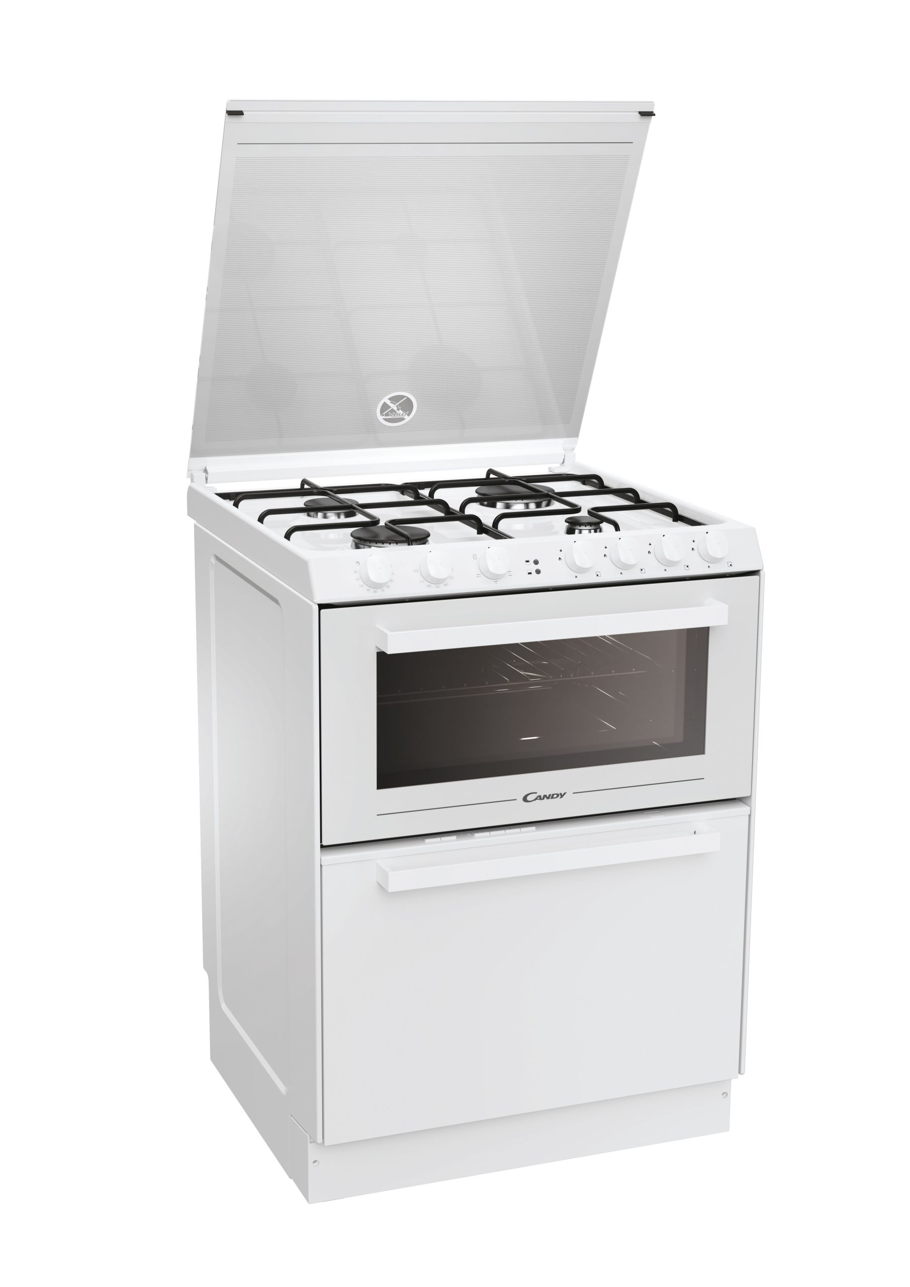 Candy | Oven | TRIO4GWNT/1 | 40 L | Gas | Manual | Knobs | Height 87.5 cm | Width 60 cm | White - Image 3