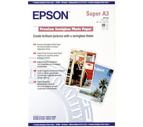 Epson Semigloss Photo Paper DIN A3+, 250g/m2, 20 sheets