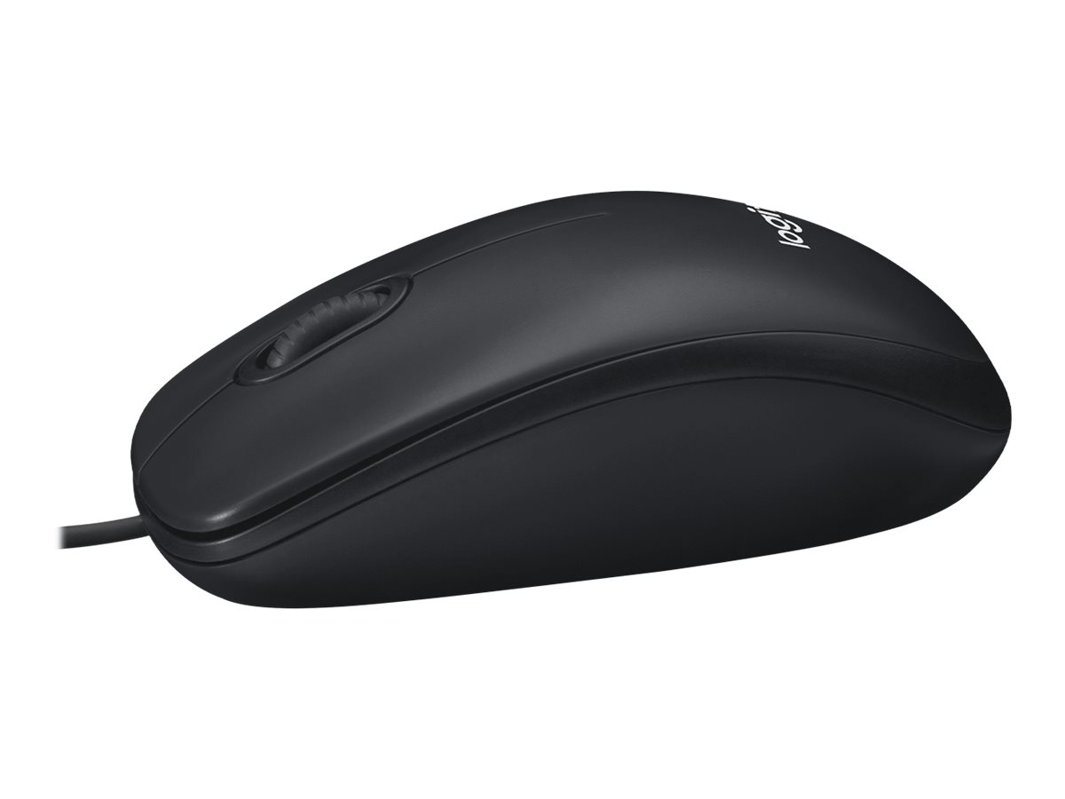 Logitech | Mouse | M100 | Optical | Optical mouse | Wired | Black - Image 4