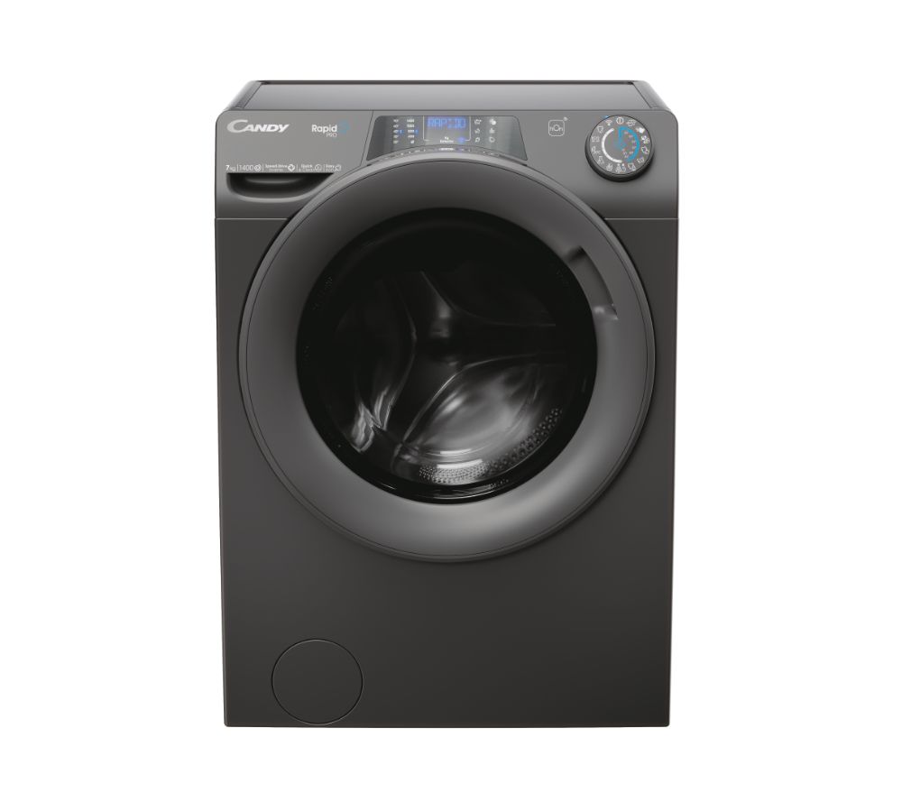Candy | Washing Machine | RP4 476BWMRR/1-S | Energy efficiency class A | Front loading | Washing capacity 7 kg | 1400 RPM | Depth 45 cm | Width 60 cm | Display | TFT | Steam function | Wi-Fi | Anthracite