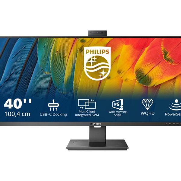 Philips | Business Monitor | 40B1U5601H/00 | 40 " | IPS | 21:9 | 100 Hz | 4 ms | 3440 x 1440 pixels | 300 cd/m² | Black