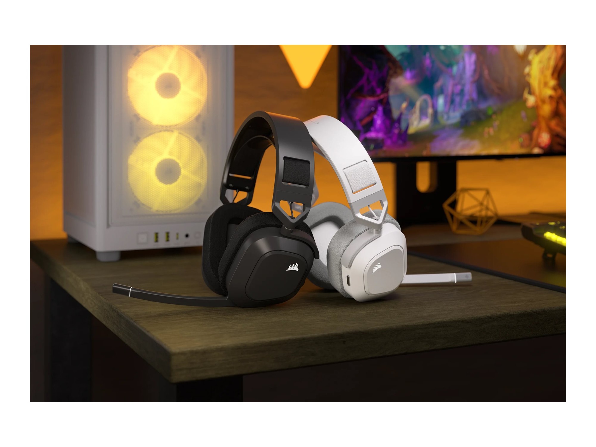 Corsair | Gaming Headset | HS80 Max | Bluetooth | Built-in microphone | Wireless | Steel Gray | Bluetooth | Over-Ear | Wireless - Image 10