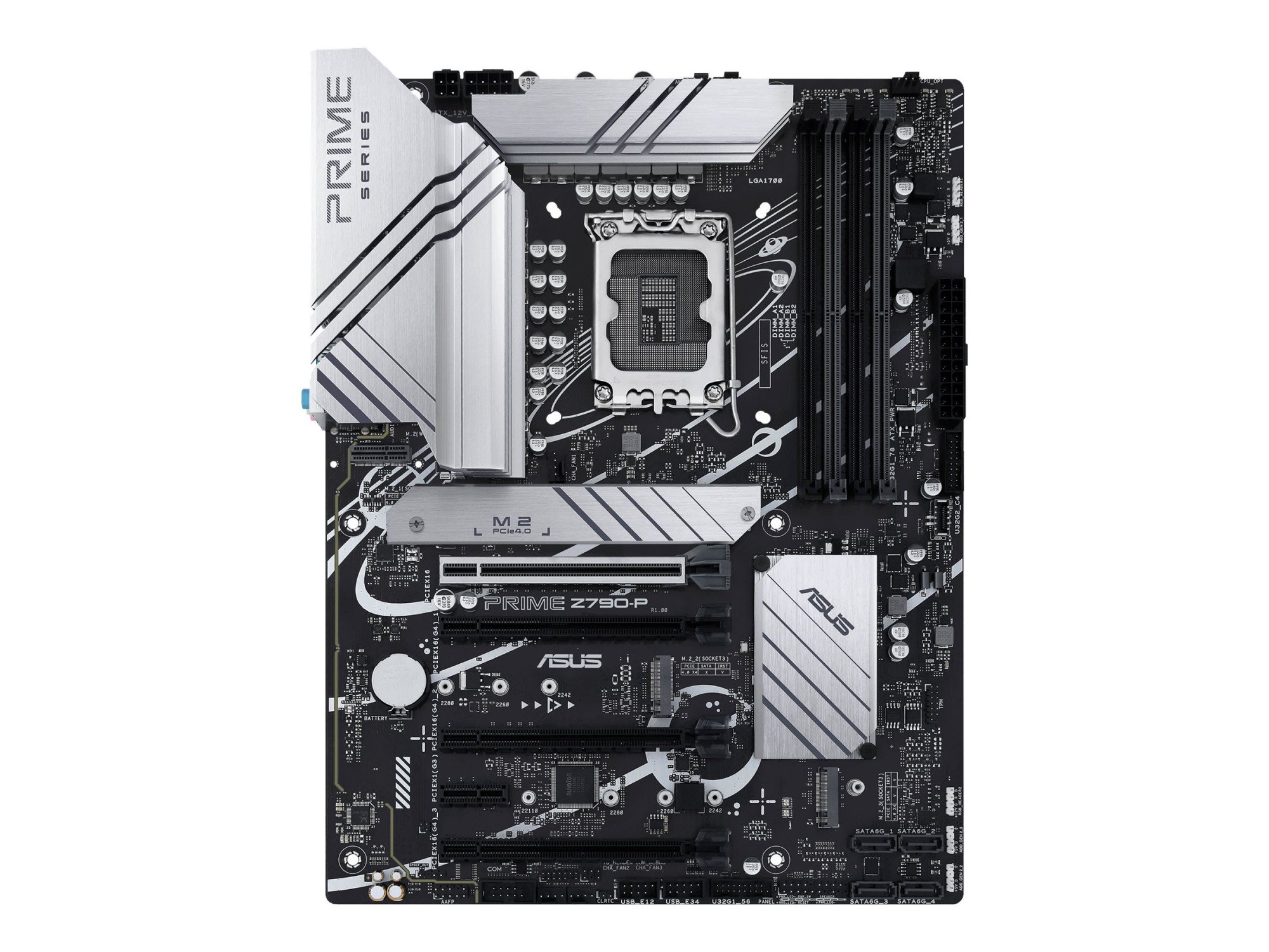 Asus | PRIME Z790-P | Processor family Intel | Processor socket LGA1700 | DDR5 DIMM | Supported hard disk drive interfaces SATA, M.2 | Number of SATA connectors 4