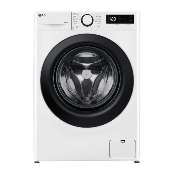 LG | Washing machine with dryer | F4DR509SBW | Energy efficiency class A | Front loading | Washing capacity 	9 kg | 1400 RPM | Depth 55 cm | Width 60 cm | Display | Rotary knob + LED | Drying system | Drying capacity 6 kg | Steam function | Direct drive | White