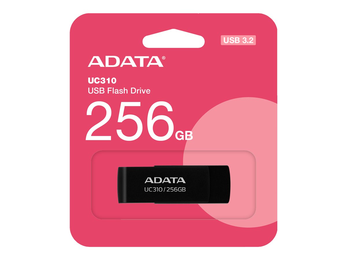 ADATA | USB Flash Drive | UC310 | 256 GB | USB 3.2 Gen1 | Black