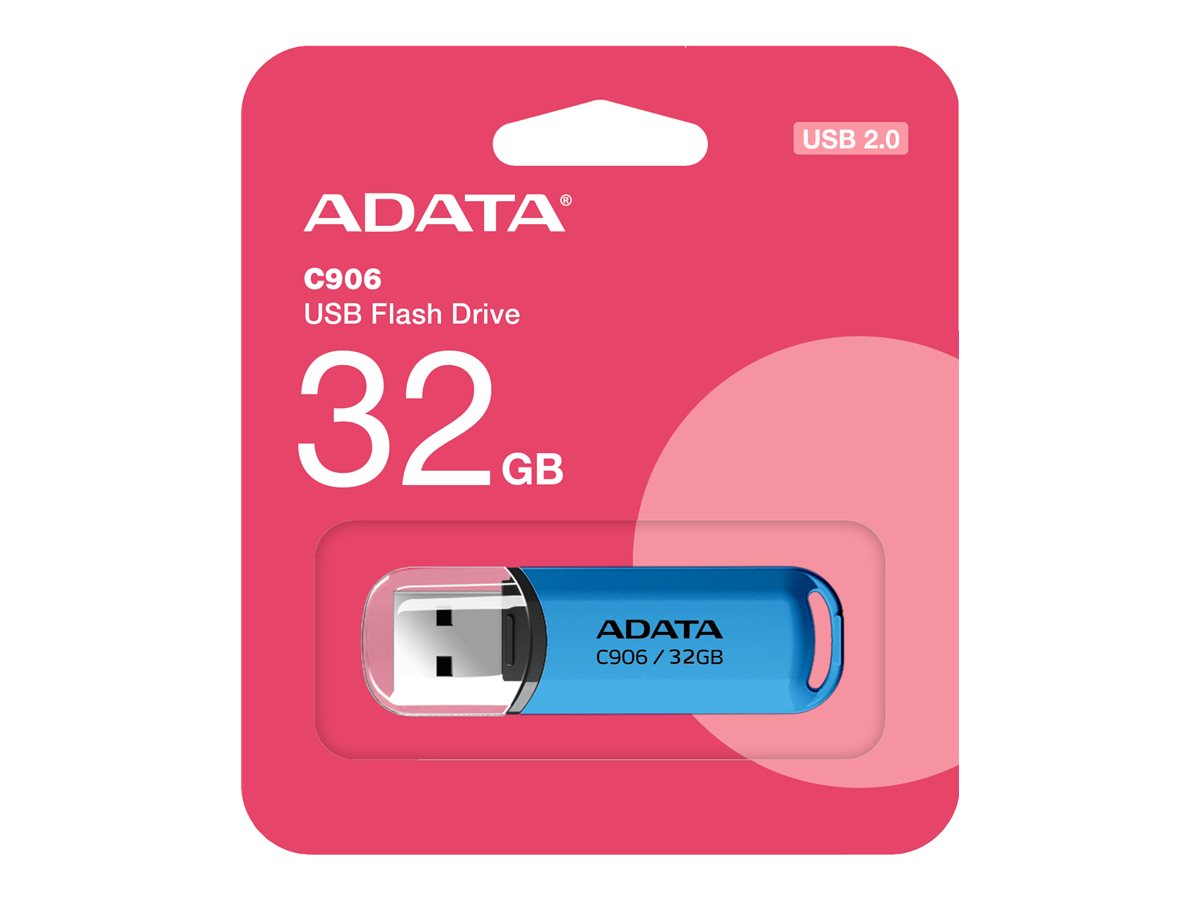 ADATA | USB Flash Drive | C906 | 32 GB | USB 2.0 | Blue