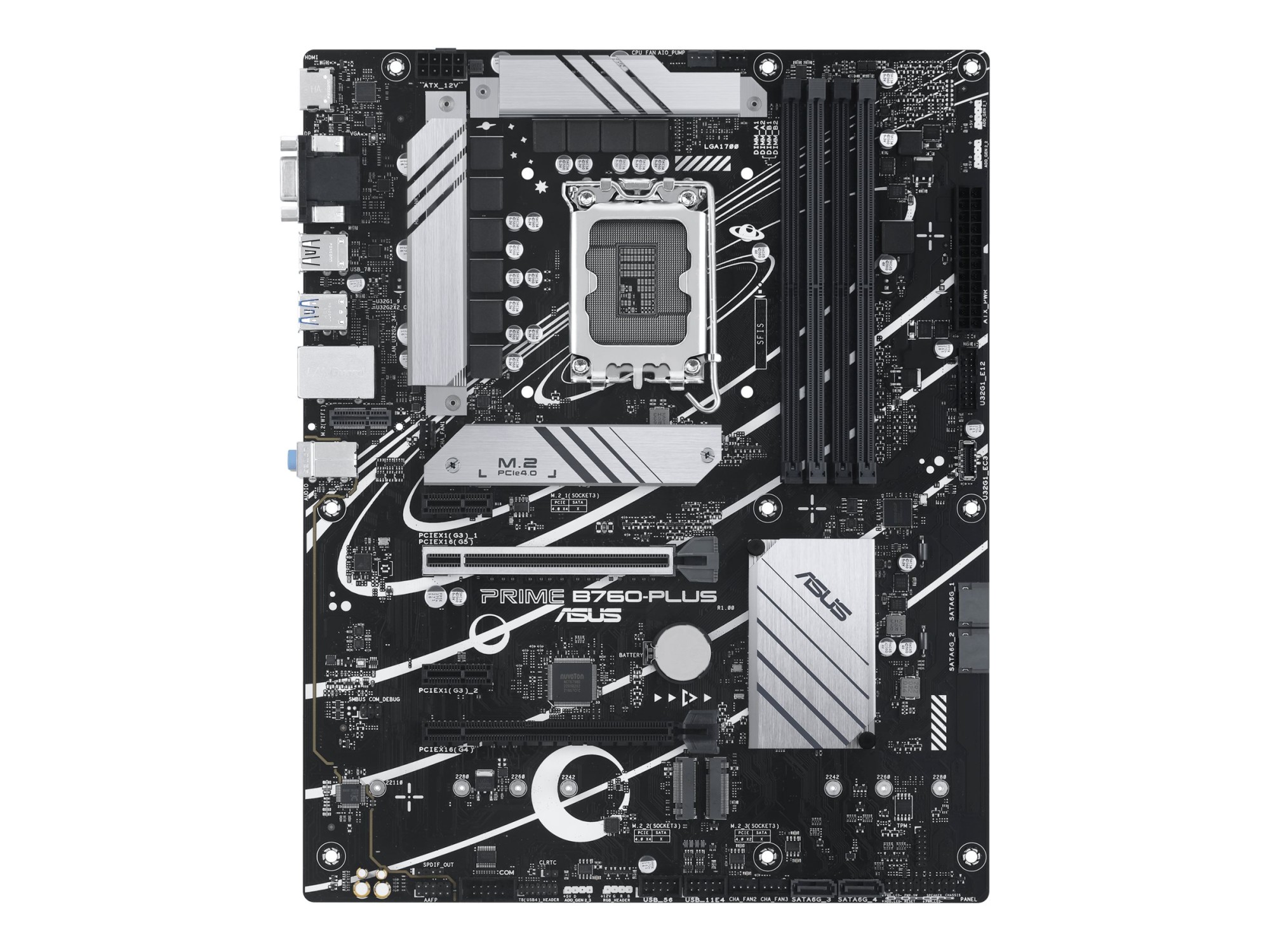 Asus | PRIME B760 PLUS | Processor family Intel | Processor socket LGA1700 | DDR5 | Number of SATA connectors 4