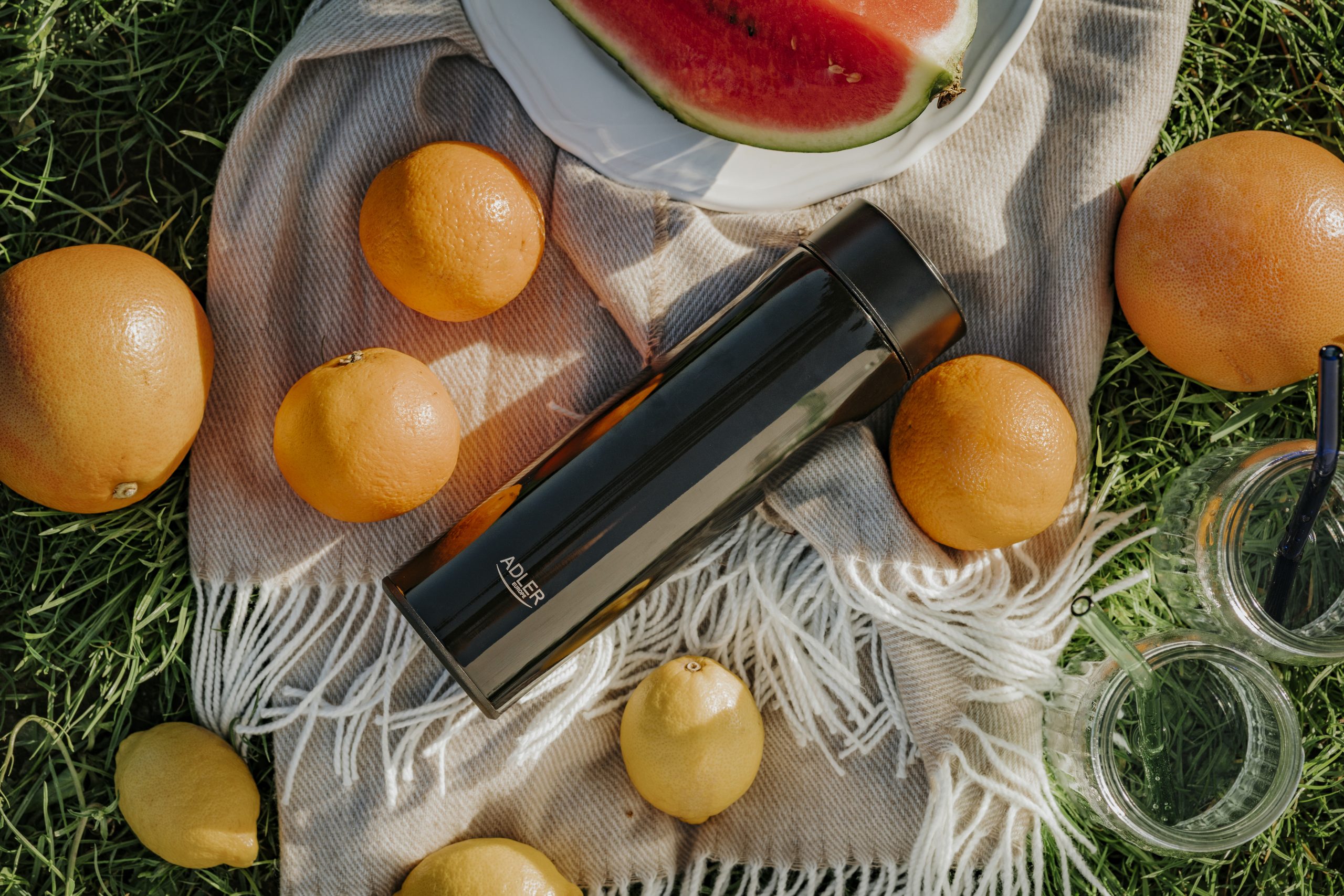 Adler | Thermal Flask | AD 4506bk | Material Stainless steel/Silicone | Black - Image 7