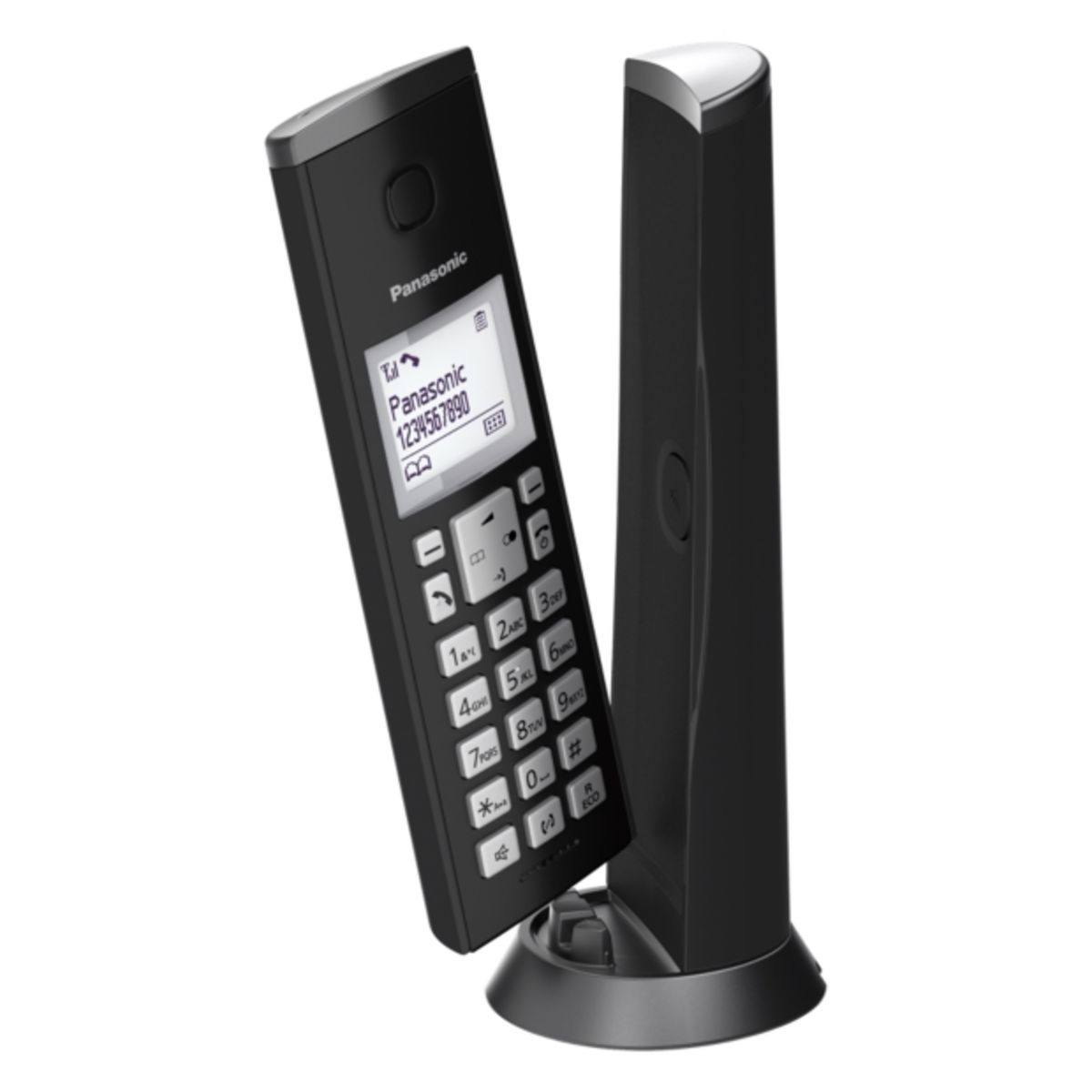 Panasonic | Cordless | KX-TGK210FXB | Built-in display | Caller ID | Black | Conference call | Speakerphone | Wireless connection - Image 2