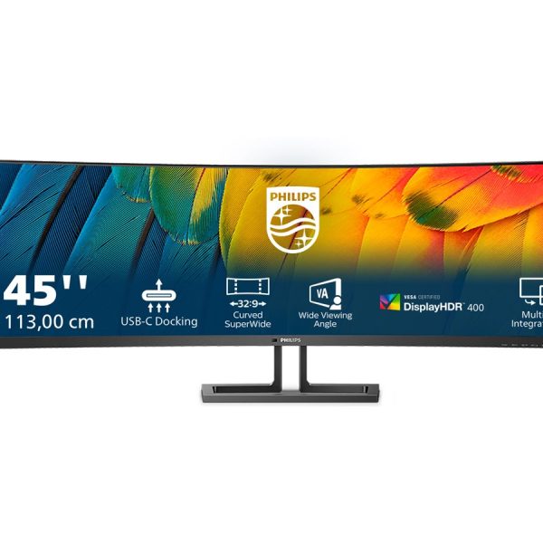 Philips | Curved Business Monitor | 45B1U6900C/00 | 44.5 " | VA | HDR | 32:9 | 75 Hz | 4 ms | 5120 x 1440 pixels | 450 cd/m² | HDMI ports quantity 2 | Black | Warranty 24 month(s)