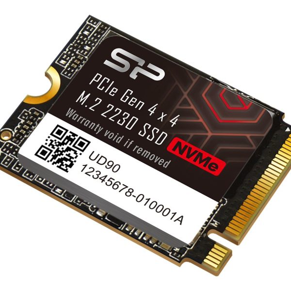 Silicon Power SSD | UD90 2230 | 1000 GB | Solid-state drive interface PCIe Gen 4x4 | Read speed 4900 MB/s | Write speed 3200 MB/s