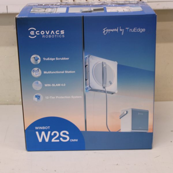SALE OUT. Ecovacs WINBOT W2S OMNI Window cleaning robot, White/Silver | Ecovacs Window Cleaning Robot | WINBOT W2S OMNI | Corded | 8000 Pa | White | USED, DIRTY
