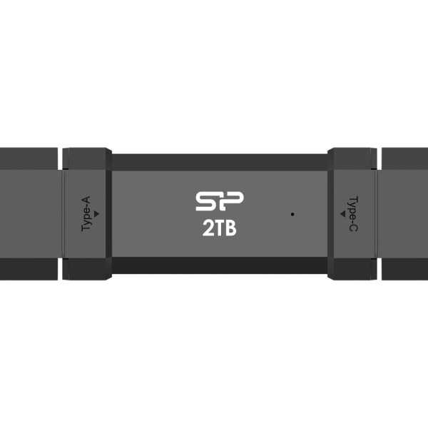 Silicon Power Portable External SSD | DS72 | 500 GB | USB Type-A/USB Type-C 3.2 Gen 2 | Black