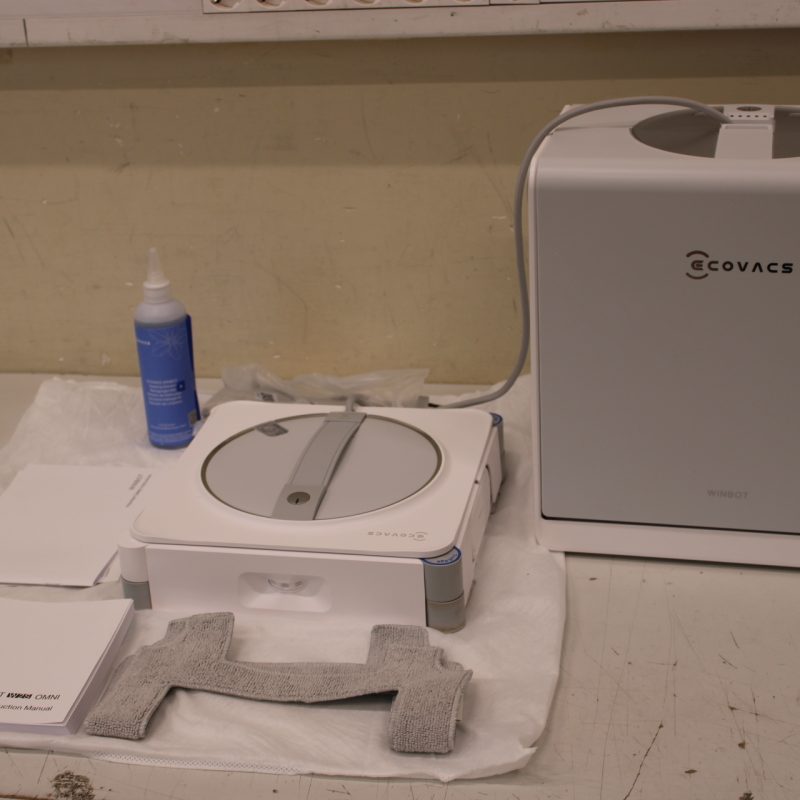 SALE OUT. Ecovacs WINBOT W2S OMNI Window cleaning robot, White/Silver | Ecovacs Window Cleaning Robot | WINBOT W2S OMNI | Corded | 8000 Pa | White | USED, DIRTY - Image 4