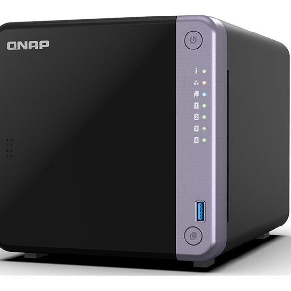 QNAP Cost-effective 4-bay 10GbE NAS | TS-432X-4G | Alpine | AL524 | Processor frequency 2 GHz | 4 GB | DDR4 SODIMM | 90W adapter (12VDC), 100-240VAC