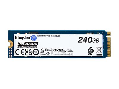 Kingston SSD | DC2000B | 240 GB | SSD form factor M.2 2280 | Solid-state drive interface PCIe NVMe Gen 4.0 (x4) | Read speed 4500 MB/s | Write speed 400 MB/s