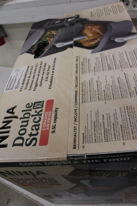 SALE OUT. Ninja SL400EU Double Stack XL Air Fryer, Black/Grey | NINJA Double Stack XL Air Fryer | SL400EU | Power 2470 W | Capacity 9.5 L | Black/Grey | DAMAGED PACKAGIING - Image 5