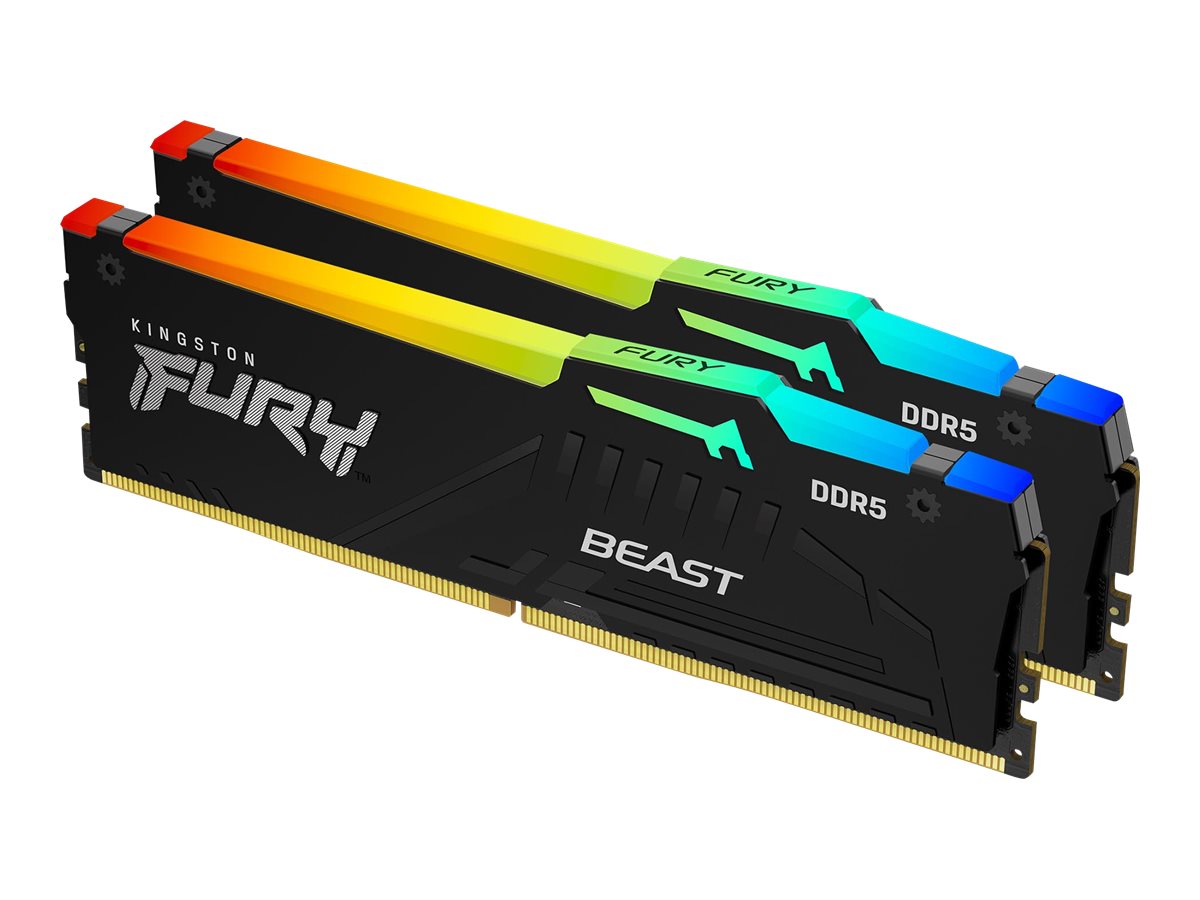 Kingston KF568C34BBEAK2-32 32GB 6800MT/s DDR5 CL34 DIMM (Kit of 2) FURY Beast Black RGB EXPO | Kingston