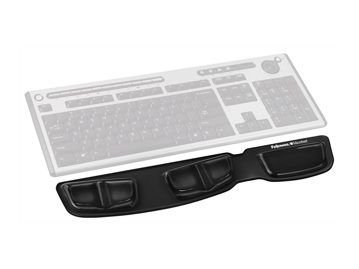 Fellowes Health-V Fabrik Keyboard Palm Support | Keyboard Palm | Black - Image 2